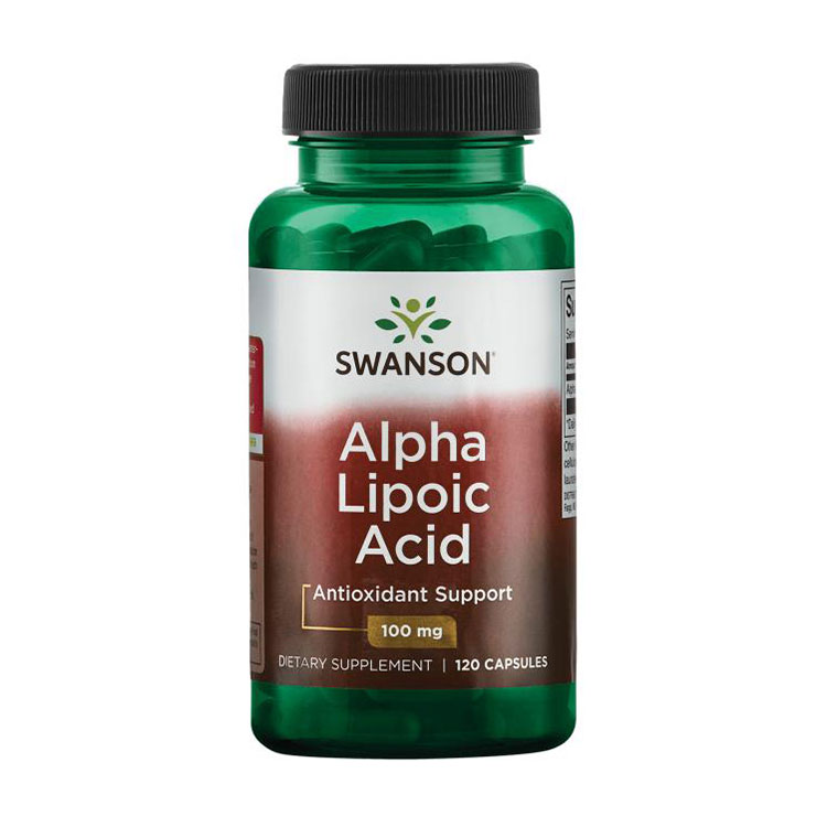 Альфа-ліпоєва кислота Swanson Alpha Lipoic Acid, 100 мг, 120 капсул